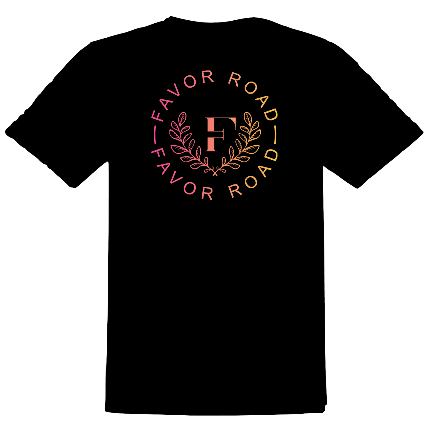 Favor Road - Black T-Shirt